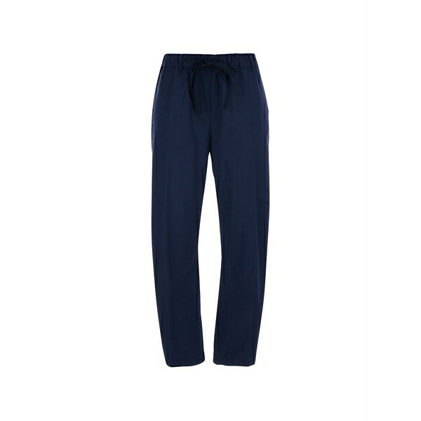 セミクチュール レディース 心地好いズボン下 ボトムス Buddy drawstring trousers Blue