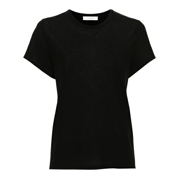 ザノーネ レディース プルオーバー トップス Crew-neck cotton t-shirt Black