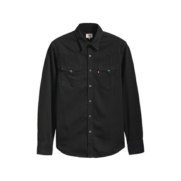 リーヴァイズジーンズ メンズ ティーシャツ トップス Barstow western shirt Black カジュアルシャツ-メンズファッション-トップス