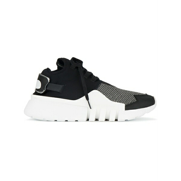 ワイスリー メンズ スニーカー シューズ Ridged-sole sneakers Black｜asty