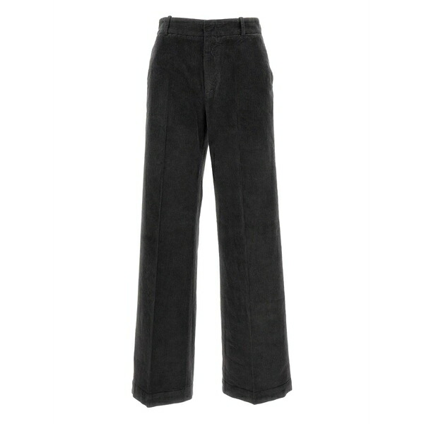 地下室 部屋の入り口 レディース 心地好いズボン下 ボトムス Corduroy trousers Black