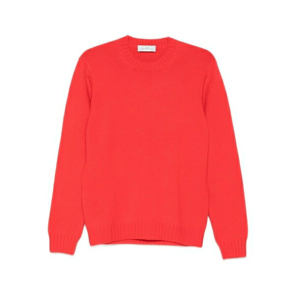 デラ・チアーナ メンズ ニット&セーター アウター Crew-neck long-sleeve sweater Red|asty