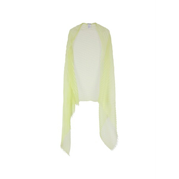 イッセイミヤケ レディース えり巻き・袈裟・えり巻き 付属物 Feather ramie pleats stole scarf Green