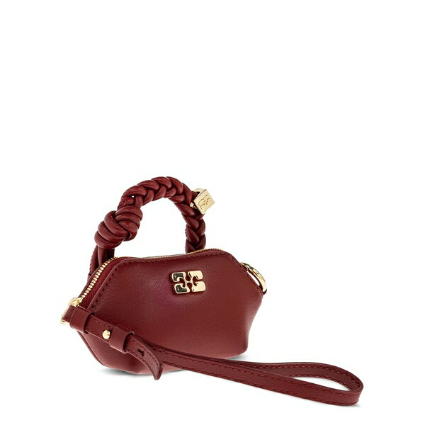 ガニー レディース ショルダーバッグ 御徒面子 Braided-handle leather tote bag Red