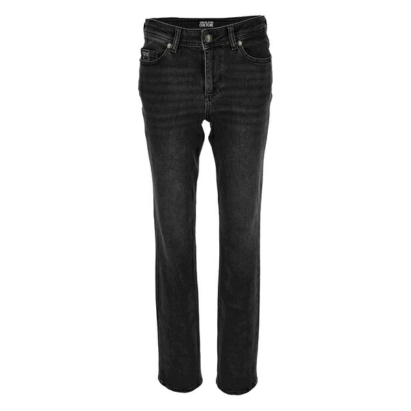 呼びりん探し回る レディース ジーンズズボン下 ボトムス Logo-plaque jeans Black