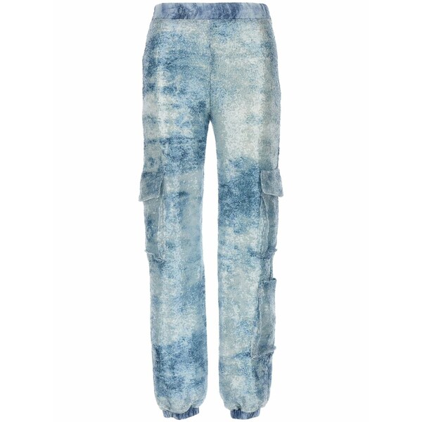 ル ツインズ レディース 心地好いズボン下 ボトムス Robi cargo trousers Blue