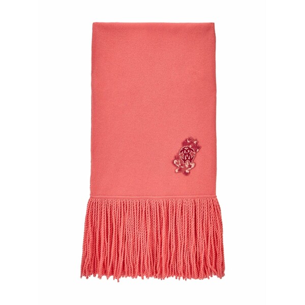 ロベルトカヴァリ レディース えり巻き・袈裟・えり巻き 付属物 Fringed logo scarf Pink