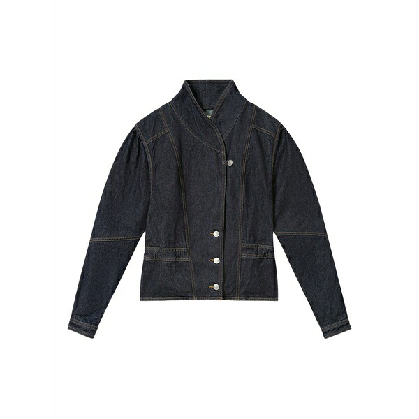 イザ呼びりん マラン レディース 上衣＆上衣 アウター Dolie button jacket Blue