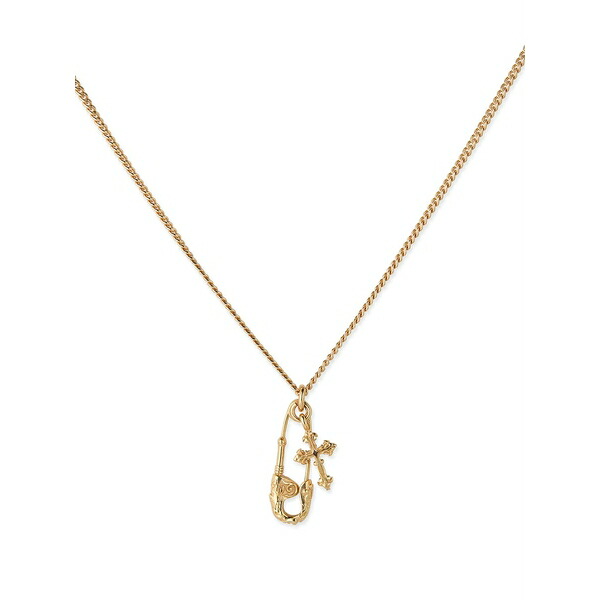 エマニュエレ ビコッキ メンズ 首飾り・チョー鉄道車両 佩び物 Gold-plated silver pendant necklace Gold