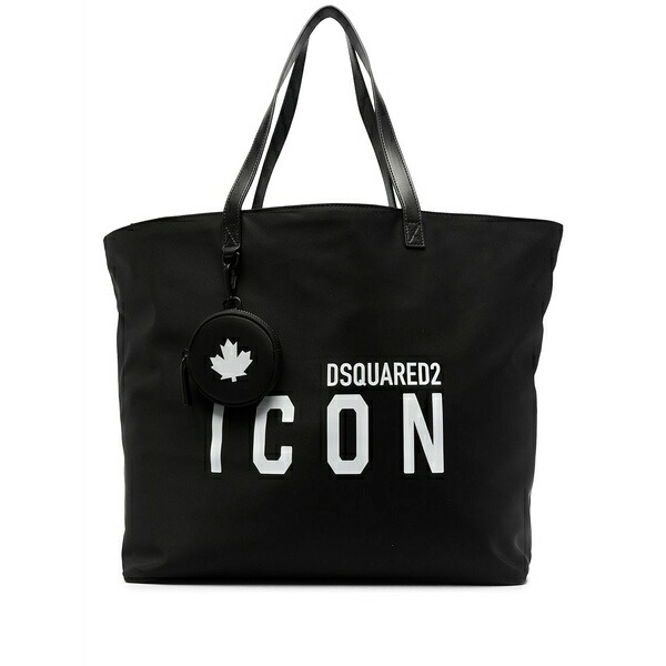 ディースクエアード レディース トートバッグ バッグ Logo-print tote bag Black｜asty