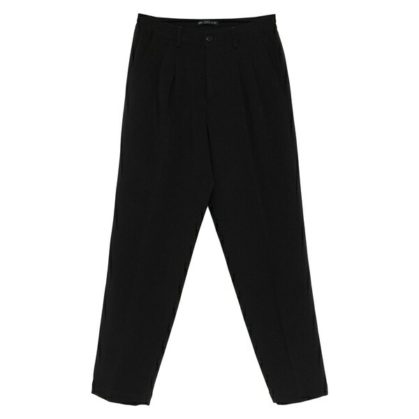 ロウブランド メンズ 心地よいズボン下 ボトムス Pleated straight-leg trousers Blue