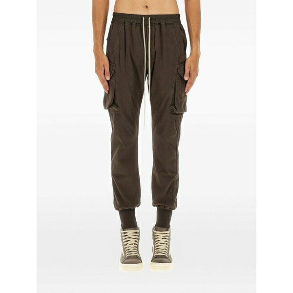 リックオウエンス メンズ カジュアルパンツ ボトムス drawstring cargo pants Brown|asty