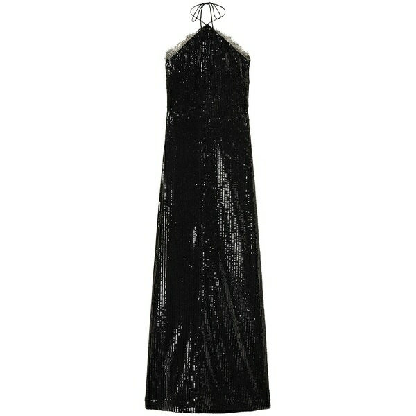 ツインセット レディース ワンピース トップス Sequin-embellished midi dress Black｜asty