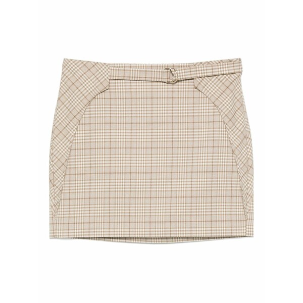 パトリツィア ペペ レディース スカート ボトムス Plaid-pattern mini skirt Neutrals|asty