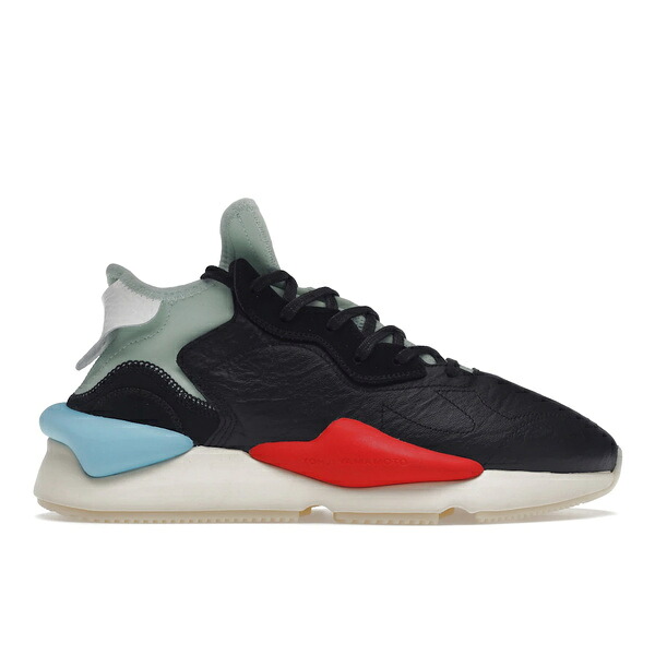 adidas アディダス メンズ スニーカー 【adidas Y-3 Kaiwa Black Blush Green】 サイズ US_7(25.0cm) Black/Blush Green/Red|asty