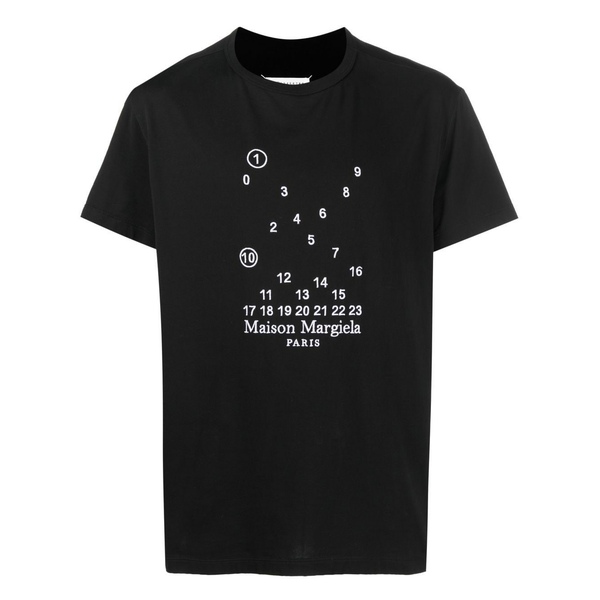 新品正規品 Maison Margiela ナンバーロゴ Tシャツ チャコール