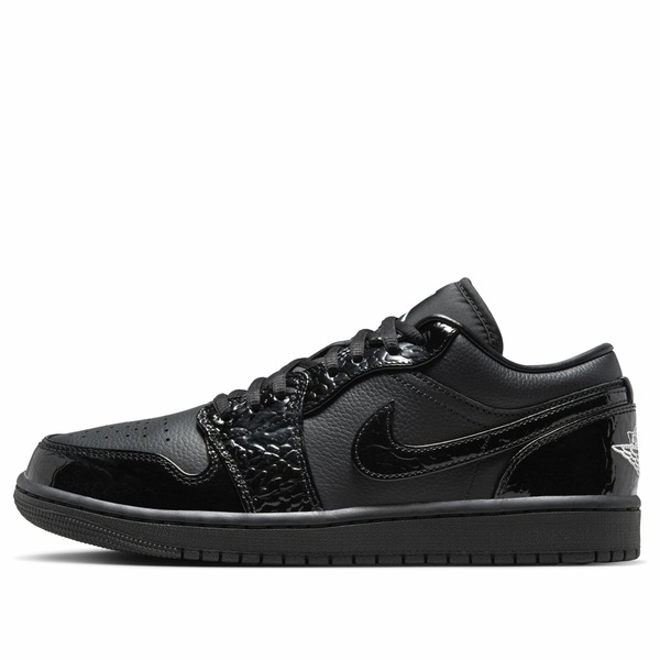 Jordan ジョーダン レディース スニーカー 【(WMNS) Air Jordan 1 Low SE \'Black Patent\' HJ7743-010】 サイズ US_W_11｜asty