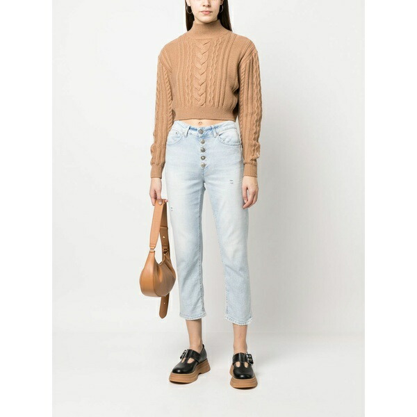 ドンダップ レディース デニムパンツ クロップド ボトムス ジーンズ