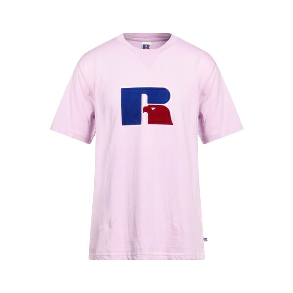 【貨物輸送無料】 ラッセル アスレティック メンズ ティーシャツ トップス T-shirts Pink Tシャツ・カットソー-トップス-メンズファッション