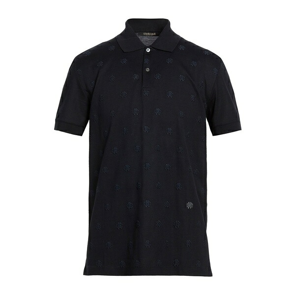 【貨物輸送無料】 ロベルトカヴァリ メンズ プルオーバー トップス Polo shirts Blue