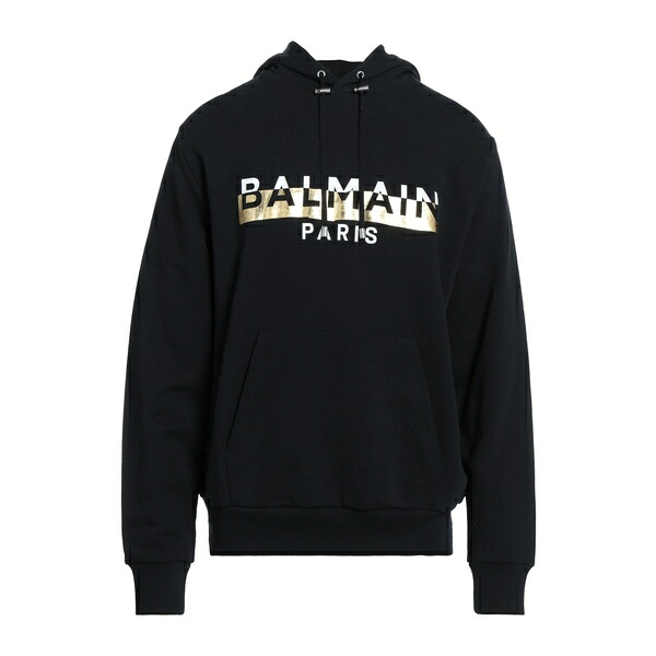 【貨物輸送無料】 バルマン メンズ パーカー・スウェットシャツ アウター Sweatshirts Black