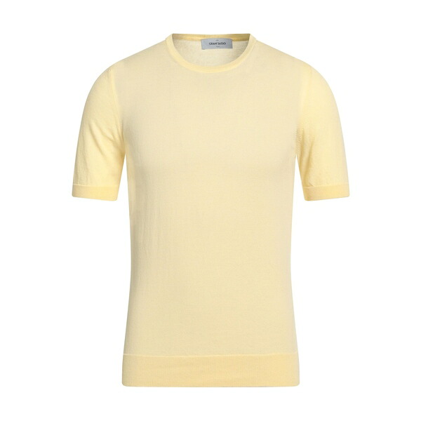 【貨物輸送無料】 グランサッソ メンズ 編み物\u0026スウェーター アウター Sweaters Yellow