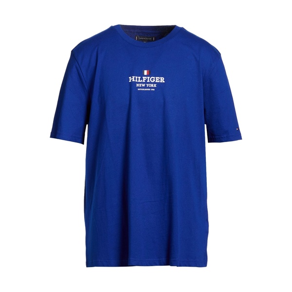 【貨物輸送無料】 トミー ヒルフィガー メンズ プルオーバー トップス T-shirts Blue