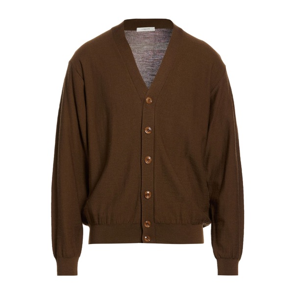 【送料無料】 ルメール メンズ カーディガン アウター Cardigans Brown|asty