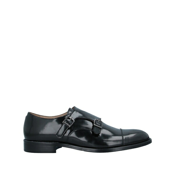 【貨物輸送無料】 ストール・マンテラッシ メンズ スリッポン・ローファー シューズ Loafers Black