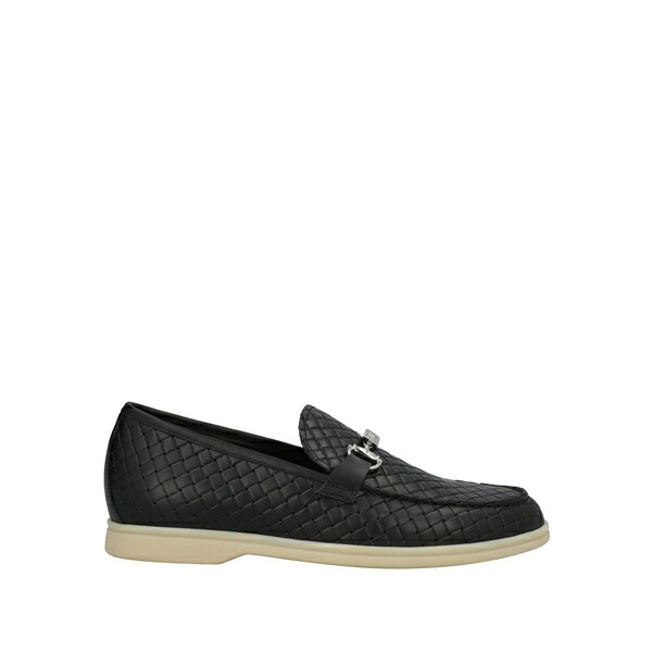 【貨物輸送無料】 ロベルトカヴァリ メンズ スリッポン・ローファー シューズ Loafers Black