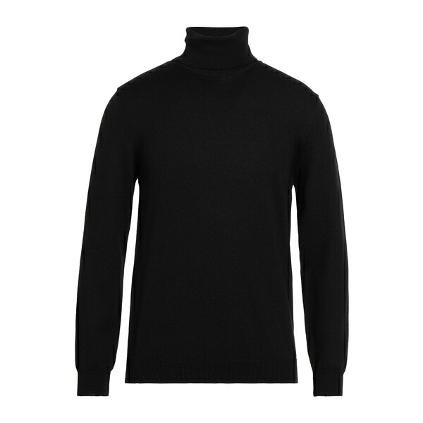 【貨物輸送無料】 呼びりん白木 メンズ 編み物\u0026スウェーター アウター Turtlenecks Black