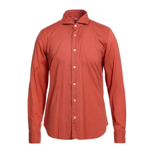 【貨物輸送無料】 フェデーリ メンズ プルオーバー トップス Shirts Orange