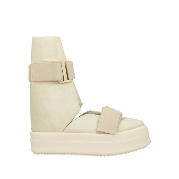 【貨物輸送無料】 リックオウエンス メンズ ブーツ シューズ Boots White