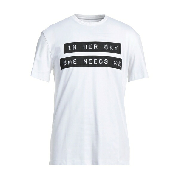 【貨物輸送無料】 トラサルディ メンズ ティーシャツ トップス T-shirts White