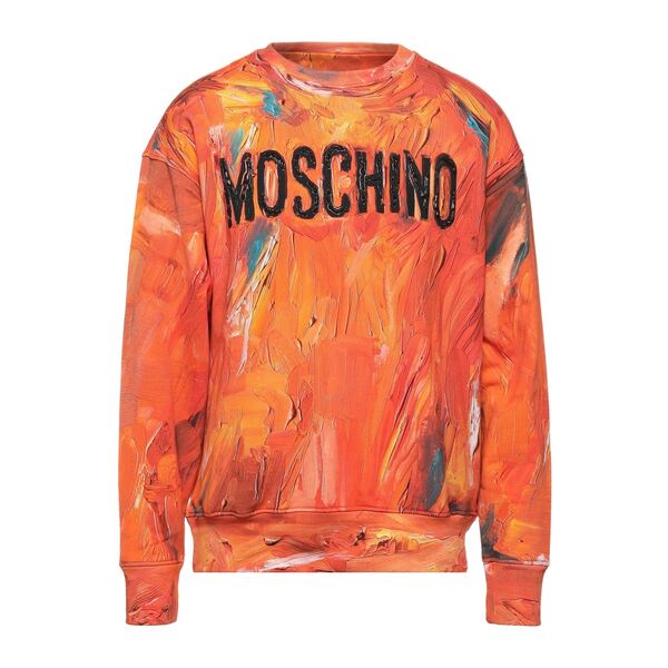 【貨物輸送無料】 モスキーノ メンズ パーカー・スウェットシャツ アウター Sweatshirts Orange