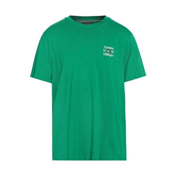【送料無料】 トミー ヒルフィガー メンズ Tシャツ トップス T-shirts Green｜asty