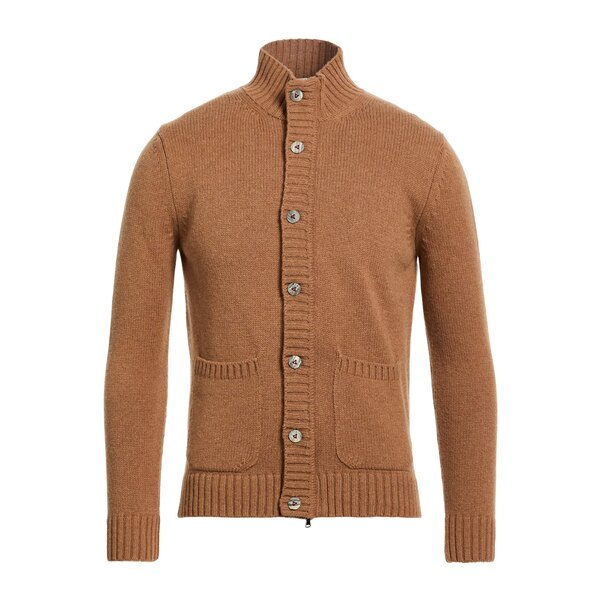 【貨物輸送無料】 エイチ953 メンズ ジレー アウター Cardigans Brown