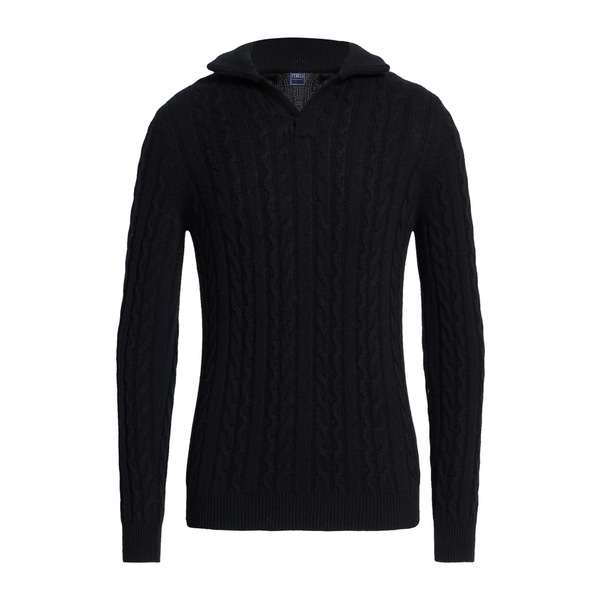 【送料無料】 フェデーリ メンズ ニット&セーター アウター Sweaters Black|asty