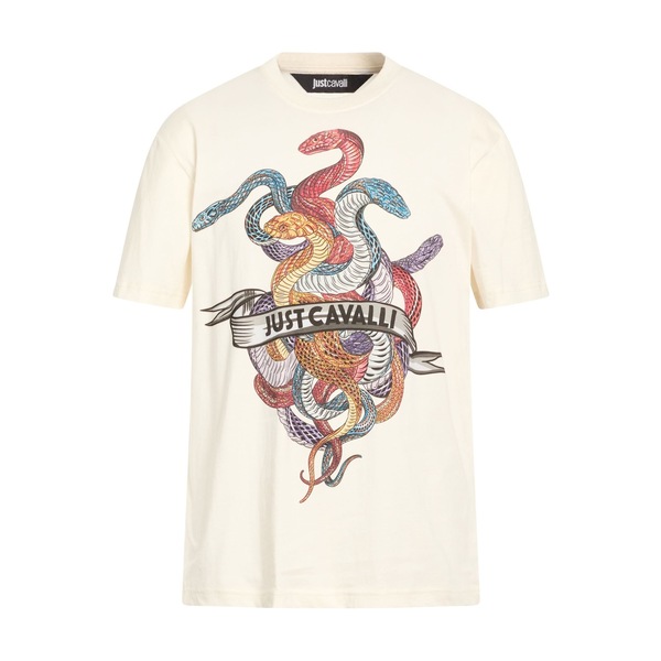 【送料無料】 ロベルトカヴァリ メンズ Tシャツ トップス T-shirts White｜asty 34,800円