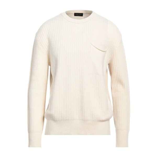 【貨物輸送無料】 ロベルトコリーナ メンズ 編み物\u0026スウェーター アウター Sweaters White