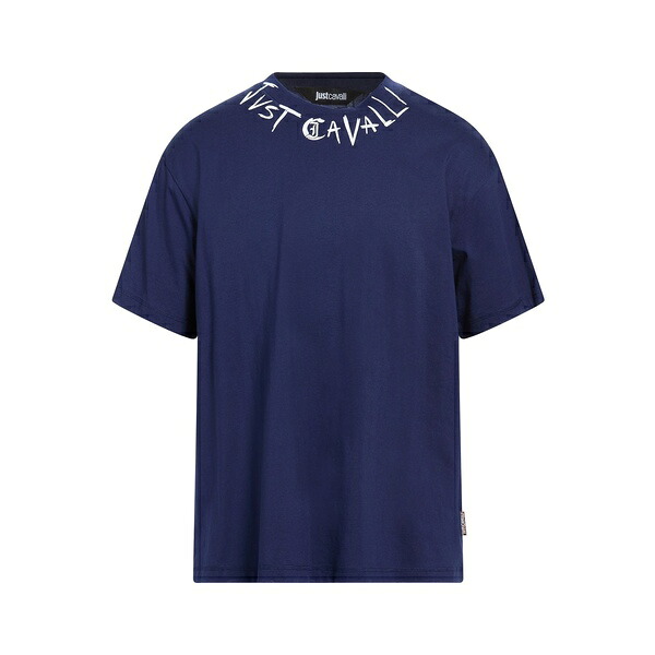 【送料無料】 ロベルトカヴァリ メンズ Tシャツ トップス T-shirts Blue|asty