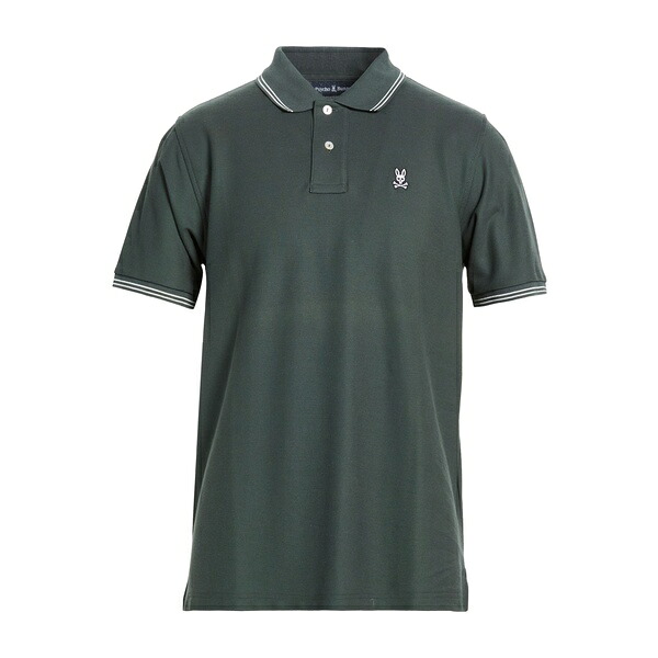【貨物輸送無料】 サイコバニー メンズ プルオーバー トップス Polo shirts Green