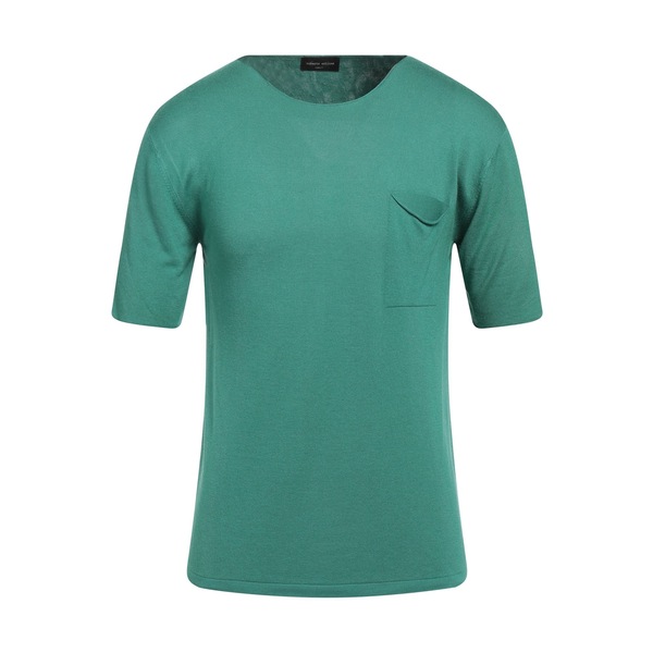 【貨物輸送無料】 ロベルトコリーナ メンズ 編み物\u0026スウェーター アウター Sweaters Green