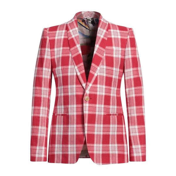 【貨物輸送無料】 エトロ メンズ 上衣＆上衣 アウター Blazers Red