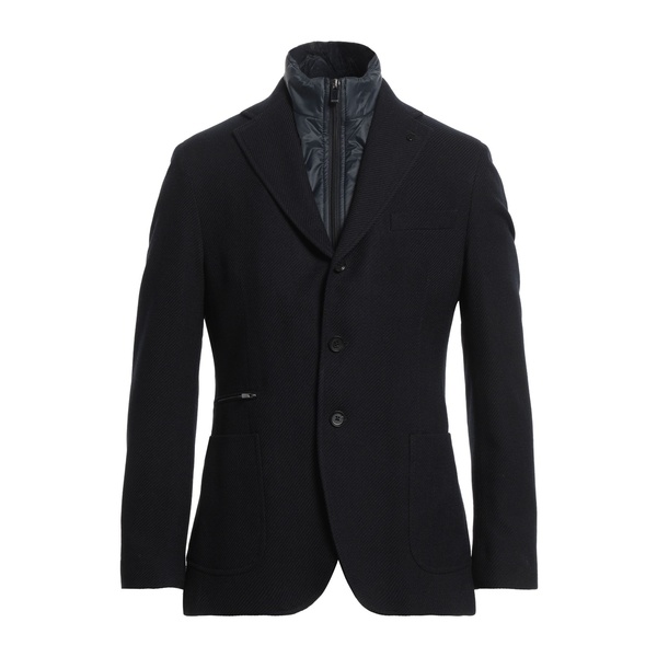 【送料無料】 パオローニ メンズ ジャケット&ブルゾン アウター Blazers Blue|asty