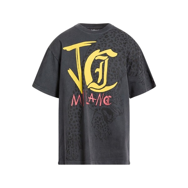 【送料無料】 ロベルトカヴァリ メンズ Tシャツ トップス T-shirts Grey|asty