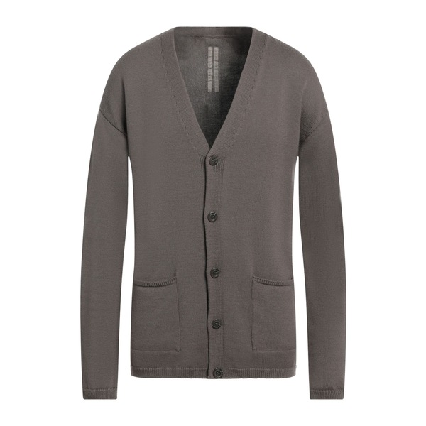 【貨物輸送無料】 リックオウエンス メンズ ジレー アウター Cardigans Grey