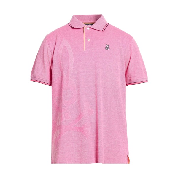 【貨物輸送無料】 サイコバニー メンズ プルオーバー トップス Polo shirts Pink