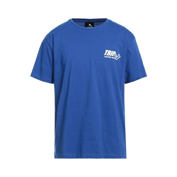 【貨物輸送無料】 マウナ 世話をする メンズ ティーシャツ トップス T-shirts Blue