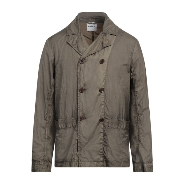 【送料無料】 アスペジ メンズ ジャケット＆ブルゾン アウター Overcoats & Trench Coats Green｜asty